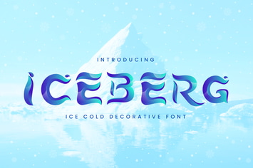 Iceberg - Cold Unique Display Typeface