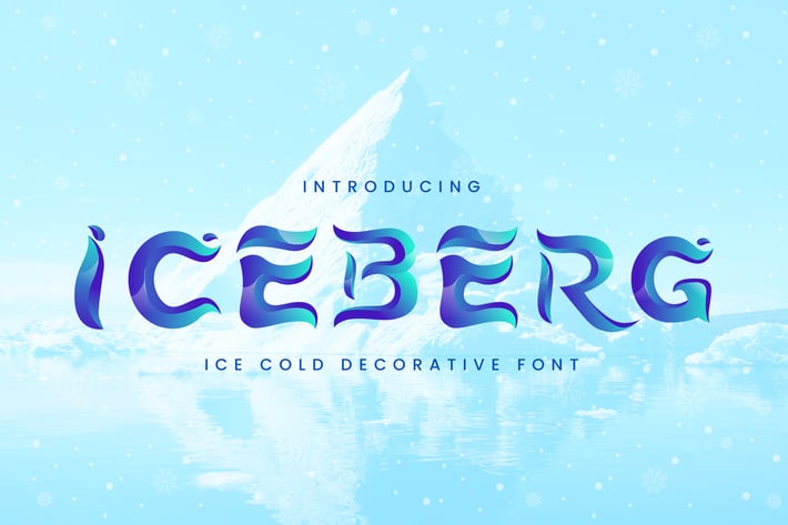 Iceberg - Cold Unique Display Typeface