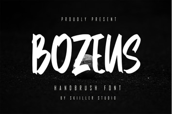 Bozeus - Handbrush Font