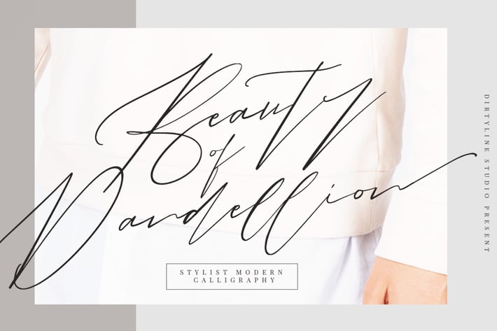 Beauty of Dandelion Script Wedding Font