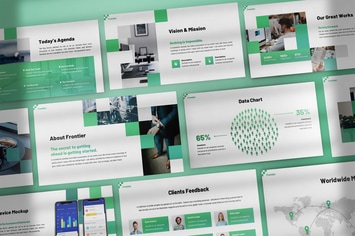 Frontier - Pixelated Keynote Template
