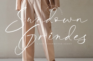 Sundown Grindes Script Font