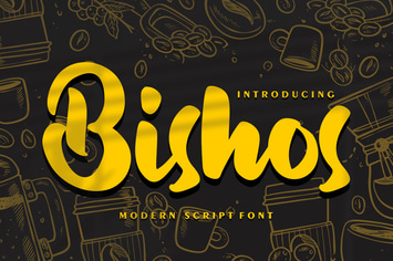 Bishos | Modern Script Font