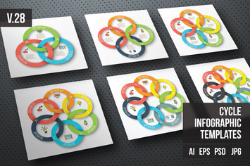 Infographics template set v.28