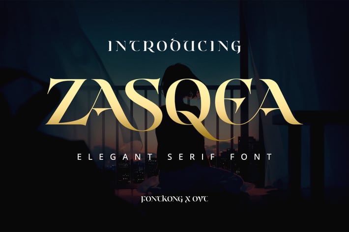 Zasqea - A Elegant Serif Font