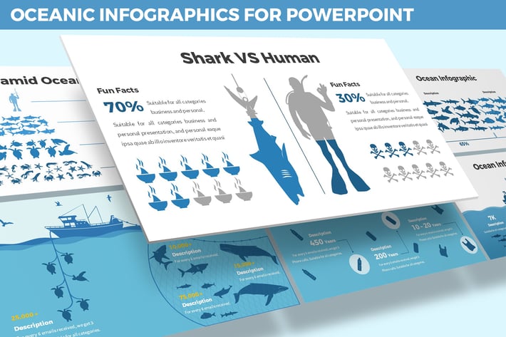 Oceanic Infographics for Powerpoint Template