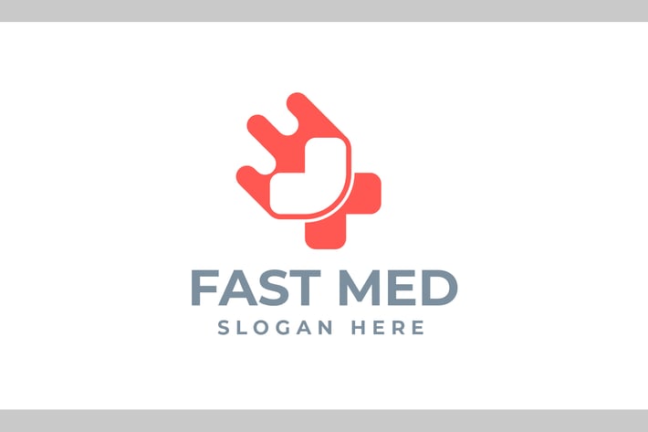 Fast Med - Health and Medical Logo