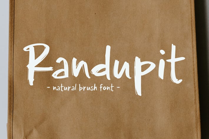 Randupit - Natural Brush Font