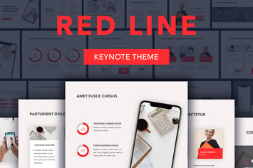 Red Line Keynote Template