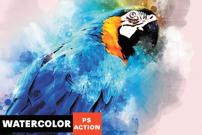 Watercolor Artist Photoshop Action