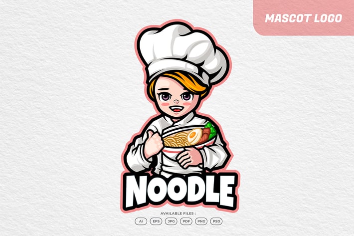 Noodle Restaurant Food Logo