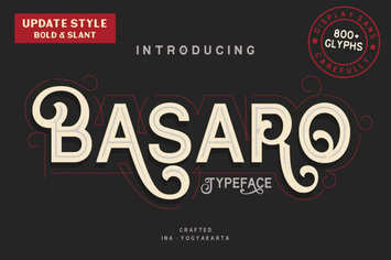 Basaro - Decorative Font