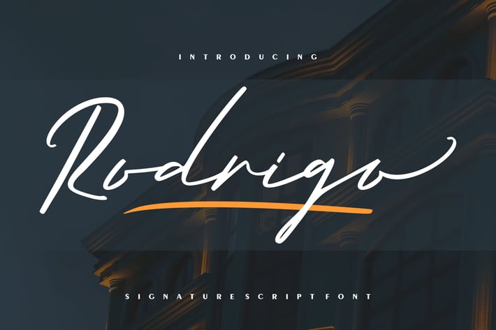 Rodrigo | Signature Script Font