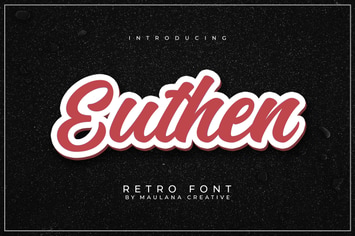 Euthen Retro Font