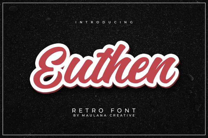 Euthen Retro Font