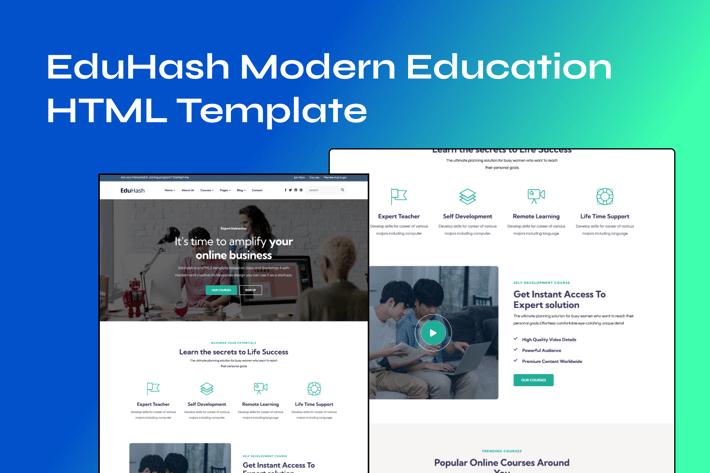 EduHash - Education LMS Html Template 
