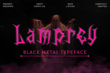 Lamprey – Black Metal Font