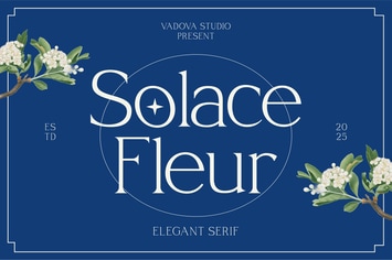Solace Fleur Serif Font