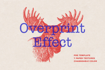 Overprint Photoshop Effect