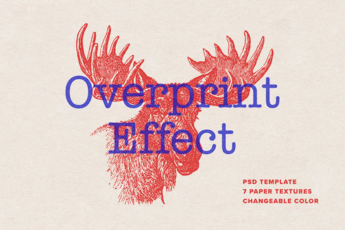 Overprint Photoshop Effect