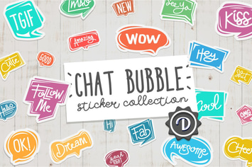 Chat Bubble Sticker Collection