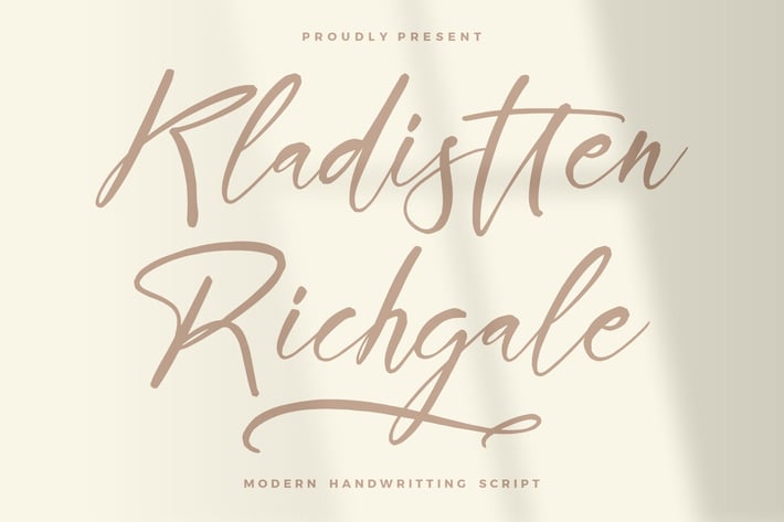 Kladistten Richgale Handwritten Font