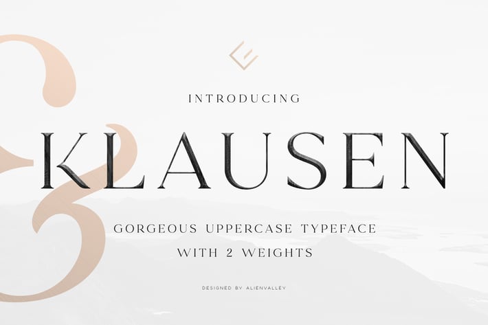 Klausen - Stylish All Caps Serif