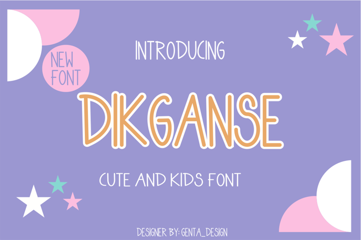 Dikganse - Cute Font