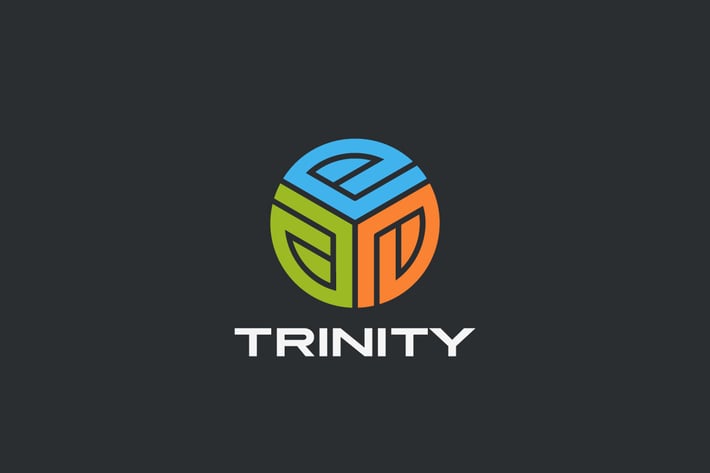 Logo Circle Trinity Geometric Linear style