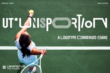Unisportion - A Logotype Condensed Sans