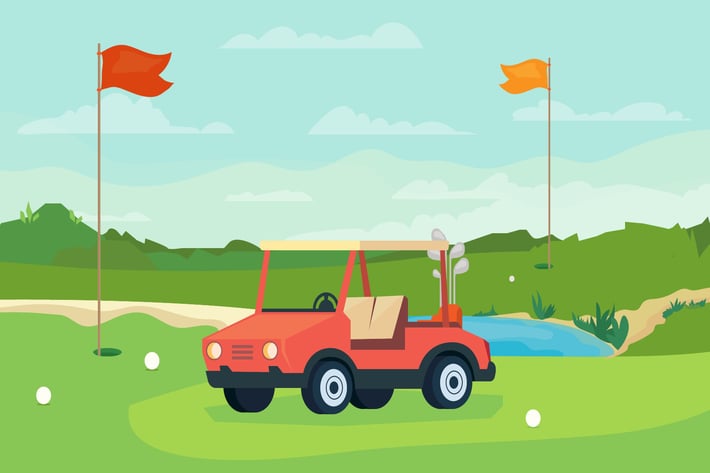 Golf Game - Illustration Background