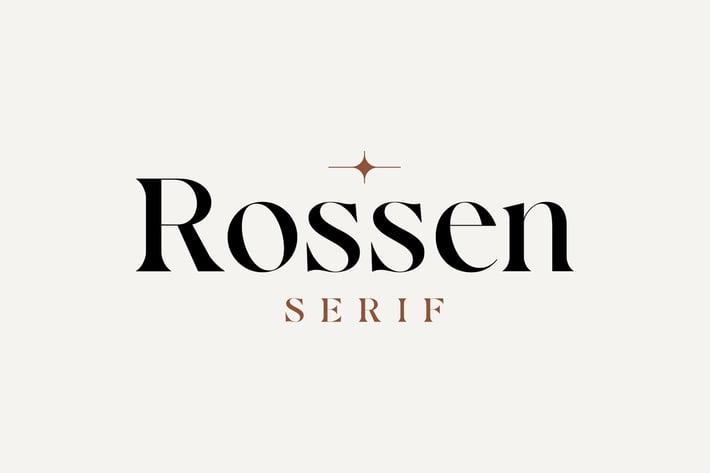 Rossen Serif – Sophisticated Typeface