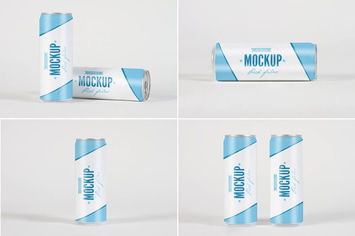Dripped Soda Can Mock Up