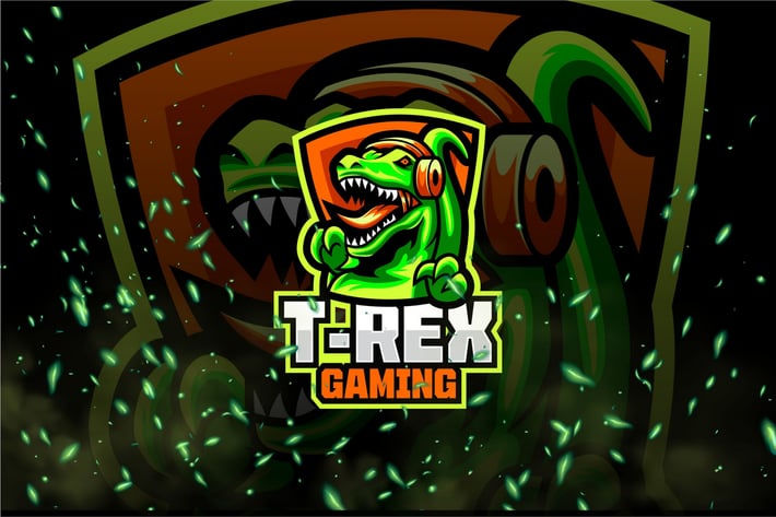 T-Rex E-Sport and Sport Logo Template