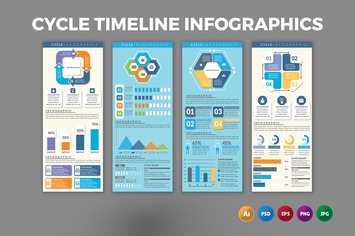 Cycle Timeline – Infographics Design