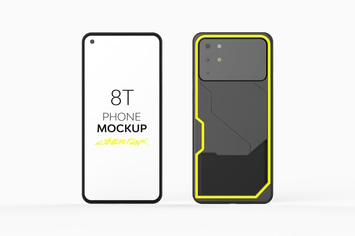 8T Cyberpunk Phone Mockup