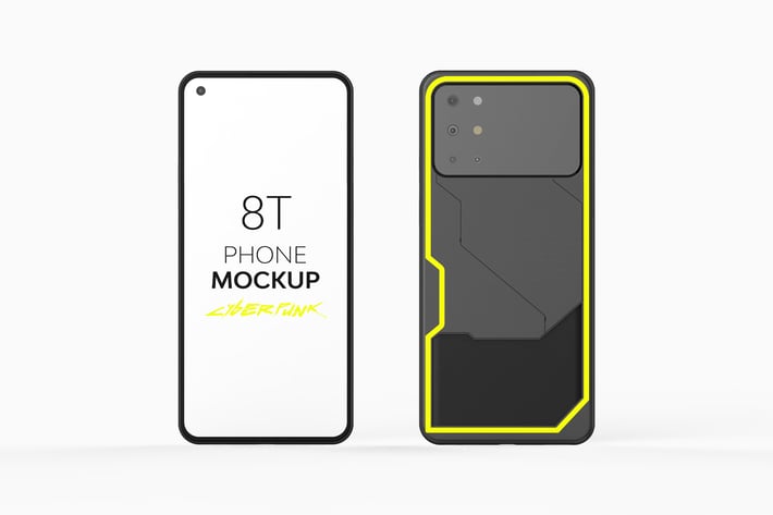 8T Cyberpunk Phone Mockup
