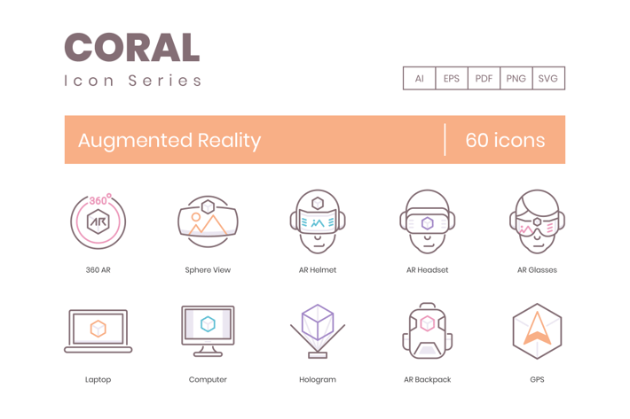 60 Augmented Reality Icons