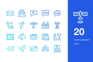 20 Communication icons