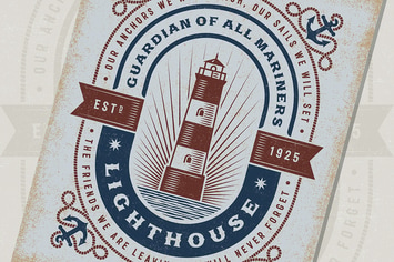 Vintage Lighthouse Typography