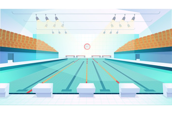 Swimming Pool - Illustration Background