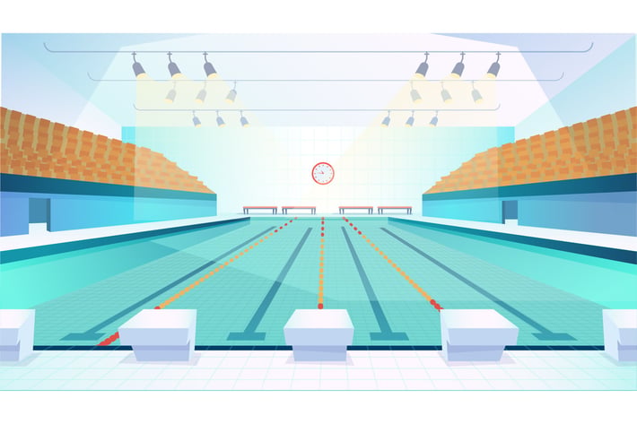 Swimming Pool - Illustration Background