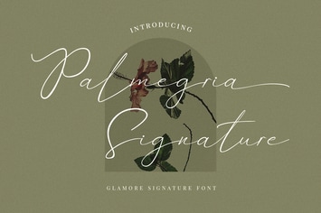 Palmegria Signature Font