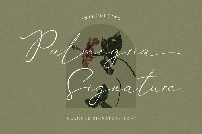 Palmegria Signature Font