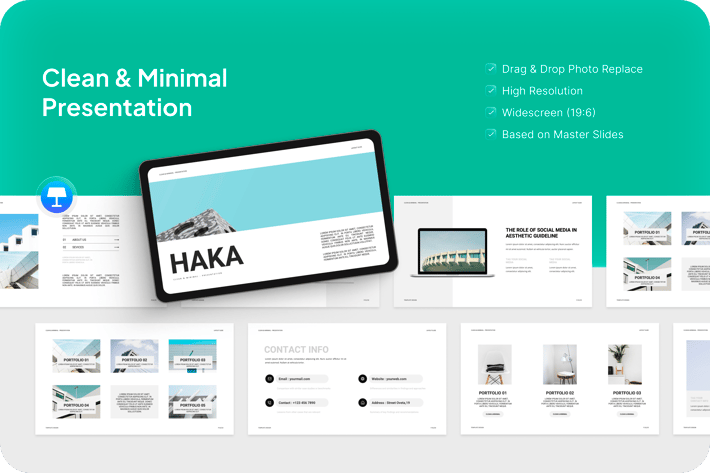 Haca - Clean & Minimal Keynote Presentation
