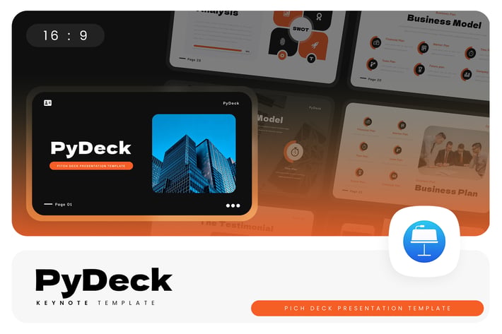PyDeck – Pitch Deck Keynote Template