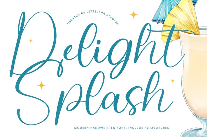 Delight Splash Modern Handwritten Font