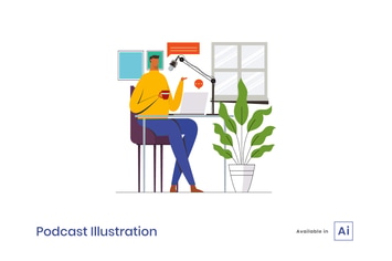 Podcast Illustration