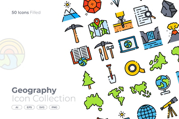 Geography Filled Icon