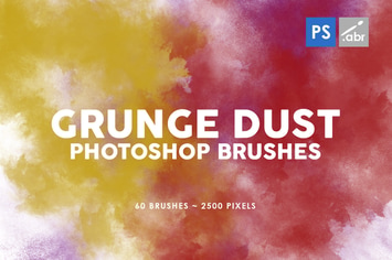 60 Grunge Dust Photoshop Stamp Brushes